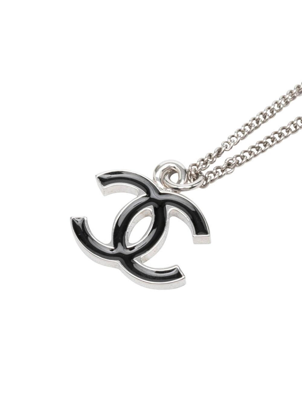 Chanel Cc Logo Chain Pendant Necklace #357632C75B